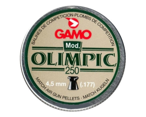 Пули Gamo Olimpic 4,5 мм, 0,49 грамм, 250 штук