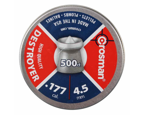Пули Crosman Destroyer 4,5 мм, 0,51 грамм, 500 штук